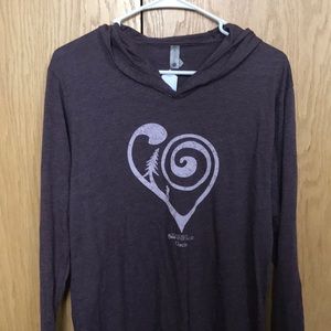 Long sleeve thin sweatshirt